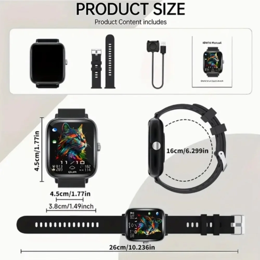Smart Watch HF In BLACK OR ROSE GOLD- NIB